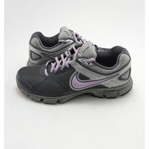 Vintage Womens Nike Downshifter 4 Gray Purple Running Shoes 472680-004 Size 8